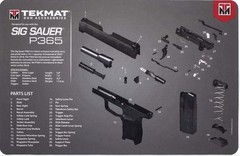 TekMat SIG SAUER P365 Bench Cleaning Mat Non-Slip Roll-Up w/ Microfiber Wipe