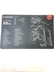 Tek Mat Springfield .45 ACP 9MM XD(s) Armory Gun Cleaning Bench Mat Mouse Pad