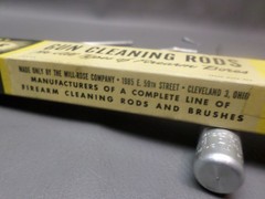 VINTAGE MILL – ROSE BRITE BORE GUN CLEANING ROD – NO. 3001 W/ BOX – 22 CAL.
