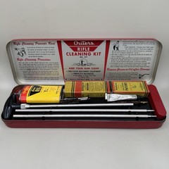 Vintage Outers Gunslick Rifle Gun Kit #477 30 Cal Red Metal Box, Made In USA VGC