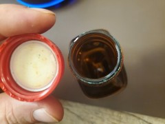 1970’s Brown Glass Birchwood Casey GUNSMITH MAGIC Empty Bottle w/label.