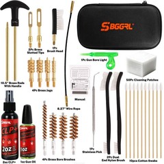 SBGGRL Gun Cleaning Kit for Handgun, Pistol, Rifle .22,.357,.38,9mm,.45…