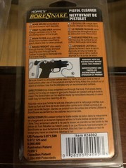 380 .380 9 9mm 38 .38 357 .357 Gun Caliber Pistol Hoppe’s Bore Snake “LOT OF 3”