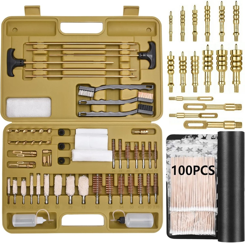 Kit Limpieza Armas Universal Rifle Pistola Escopeta