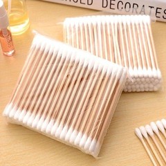 500pcs Double Head Cotton Swabs Makeup Ear Nose Cleaning Buds Stick