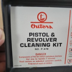 Outers Pistol & Revolver Cleaning Kit .22 Caliber Hand Gun Cleaning Tools