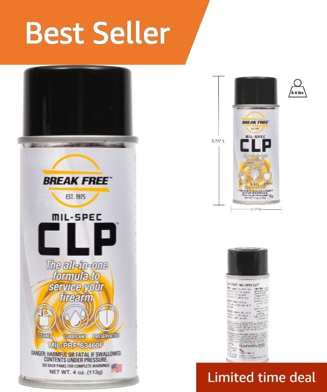 CLP Gun Cleaner Lubricant Spray 4 oz for Firearms Maintenance