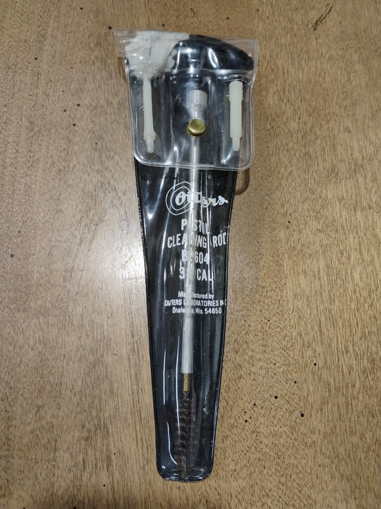 Vintage Outers Brand Pistol Cleaning Rod BP604 38 Cal. In Original Plastic Case