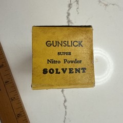 Vintage Outers Labs Gunslick Solvent Bottle And Box. New Unopened