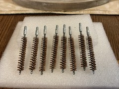 Lot of 8 NOS,Brownells Rifle Chamber Bronze Brushes,.223 Caliber
