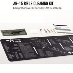 Gun Rifle Cleaning Kit with Large Cleaning Mat Set– .223 / 5.56 Maintenance