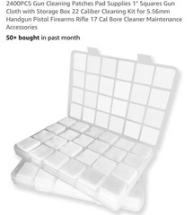 Gun Cleaning Patches – 2400 Count – 1 Inch – Square