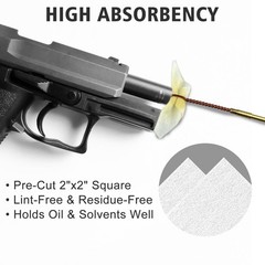 700Pcs Gun Cleaning Supplies, 2×2 Inch Cotton Patches and 6 Inch Cotton Swabs…