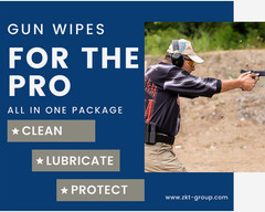 ZKT Saturated gun cleaning wipes