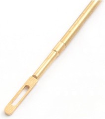 6 Pack Solid Brass Slotted Tip Jag Patch Holder for Rifle/Handgun/Pistol