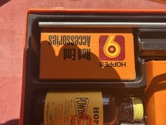 Hoppes 9 Gun Cleaning Kit Vintage With Storage Box Orange ~“