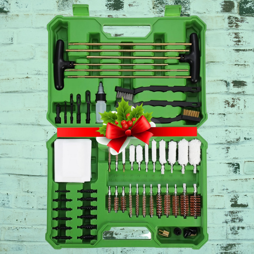 MOSSY OAK Universal Gun Cleaning Kit Rifle Pistol Handgun Shotgun Firearm w/Case