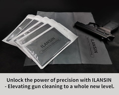 4Pack Technology Microfiber Black/Gray Gun Cloth-Large Size-Lint Free-Reusabl…