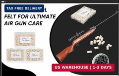 Cleaning Cotton Wool Felt Airgun Cleaning Pellets for Maintenance .22.177.25 Cal