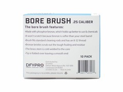 10 Pack- .25 Cal Phosphor Bronze Bore Brushes for Gun Cleaning and Maintenance