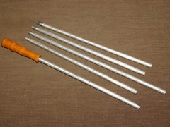 VINTAGE MARBLE METAL BOX GUN CLEANING RIFLE KIT