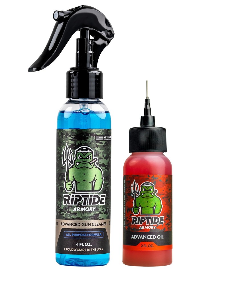 Riptide Armory Advanced Gun Cleaner & Oil Kit – Cleans, 4/2oz Combo
