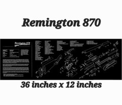 Gun Cleaning Bench Mat 12″ x 36″ Remington 870