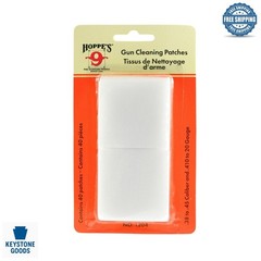 40 Ultra-Absorbent Cleaning Patches for .38-.45 Caliber & 20 Gauge