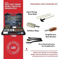 Gun Cleaning Kit All-in-One Pistol Rifle Shotgun Accessories Durable Case New
