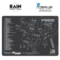 Sig Sauer P322 Schematic Handgun Mat
