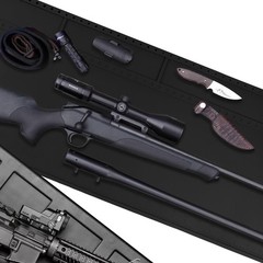 Rifle Shotgun Cleaning Mat – Large Magnetic Gun Mat with Organizer Parts Tray…