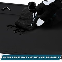 Rifle Shotgun Cleaning Mat – Large Magnetic Gun Mat with Organizer Parts Tray…
