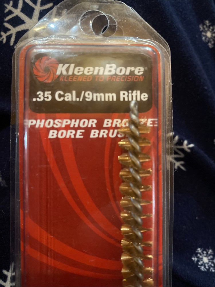 1- Kleenbore Phosphorus Bronze Nylon Bore Brush .35/9mm Caliber A181