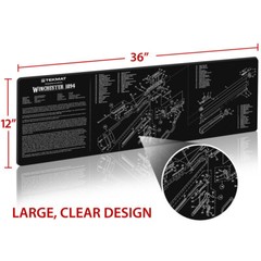 Long Gun Illustrated Gun Cleaning and Repair Mat, Neoprene, Choice of Design