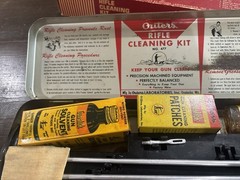 Vintage Outers Gunslick No 477 Rifle Cleaning Kit Complete Lead Top Oil Can