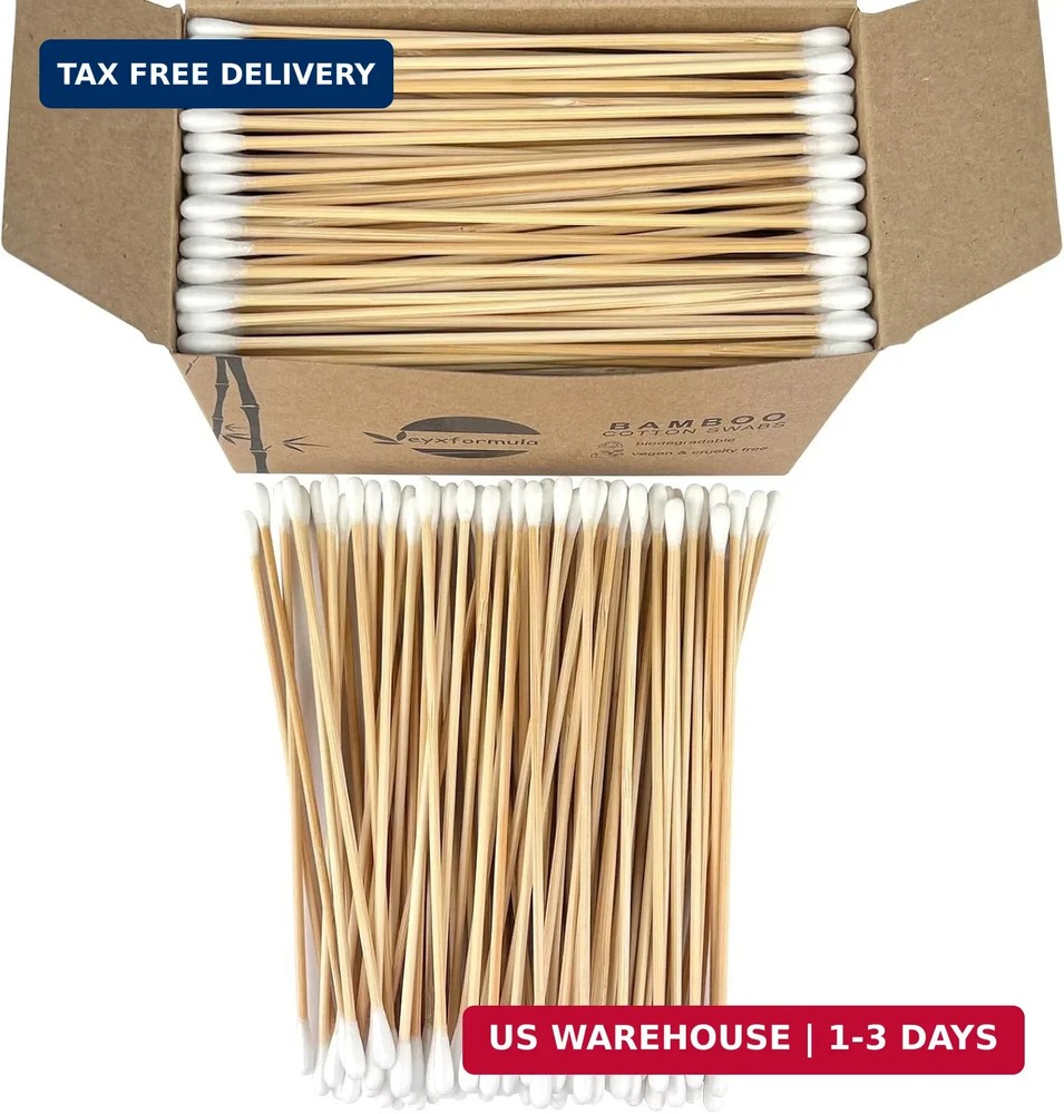 Eyxformula 200/400 Pcs Gun Cleaning Swabs with Double Pointed Tips, 6 Inch Sturd