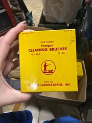 One dozen shotgun cleaning brishes No.492 only 6 brushes in tin outers