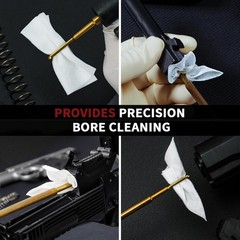 Gun Cleaning Kit: Patches & Long Cotton Swabs for Firearm Care