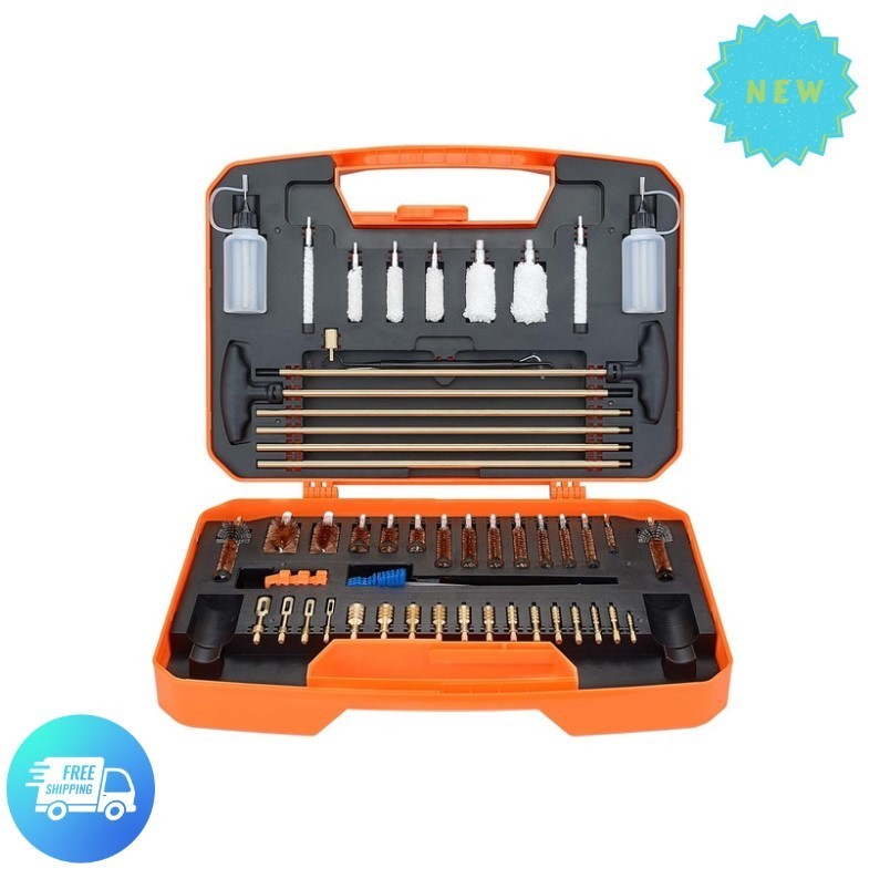 Universal Gun Cleaning Kit Rifle Pistol Shotgun All Calibers 20GA-12GA-9MM