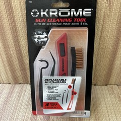 Allen Krome Gun Cleaning Tool W/Replacable Multi Heads 3 Tools In 1. E54