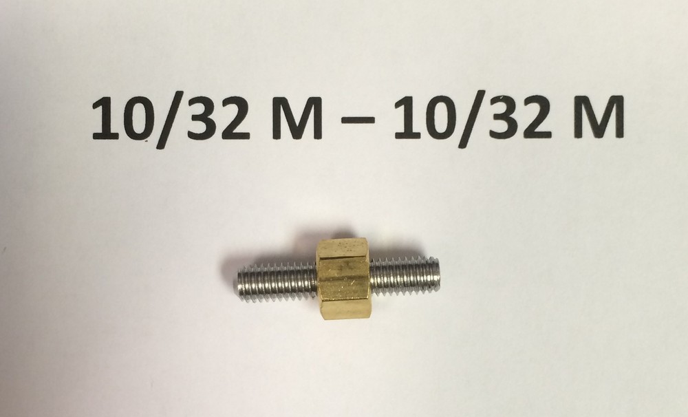 SpinJag Adapter 10/32 M – 10/32 M , Standoffs Brass