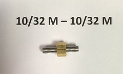 SpinJag Adapter 10/32 M – 10/32 M , Standoffs Brass