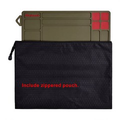 Brown Gun Cleaning Mat Rubberized Repair Mat 15.9″ x 9.8″ for Pistol Handgun