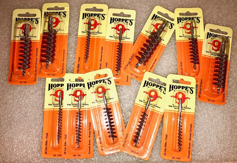 Hoppes Tornado Stainless Gun Bore Cleaning Brushes – See Multi Variations