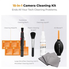 15 Count Professional Cleaning Kit for Sensitive Electronics Safe and Effective