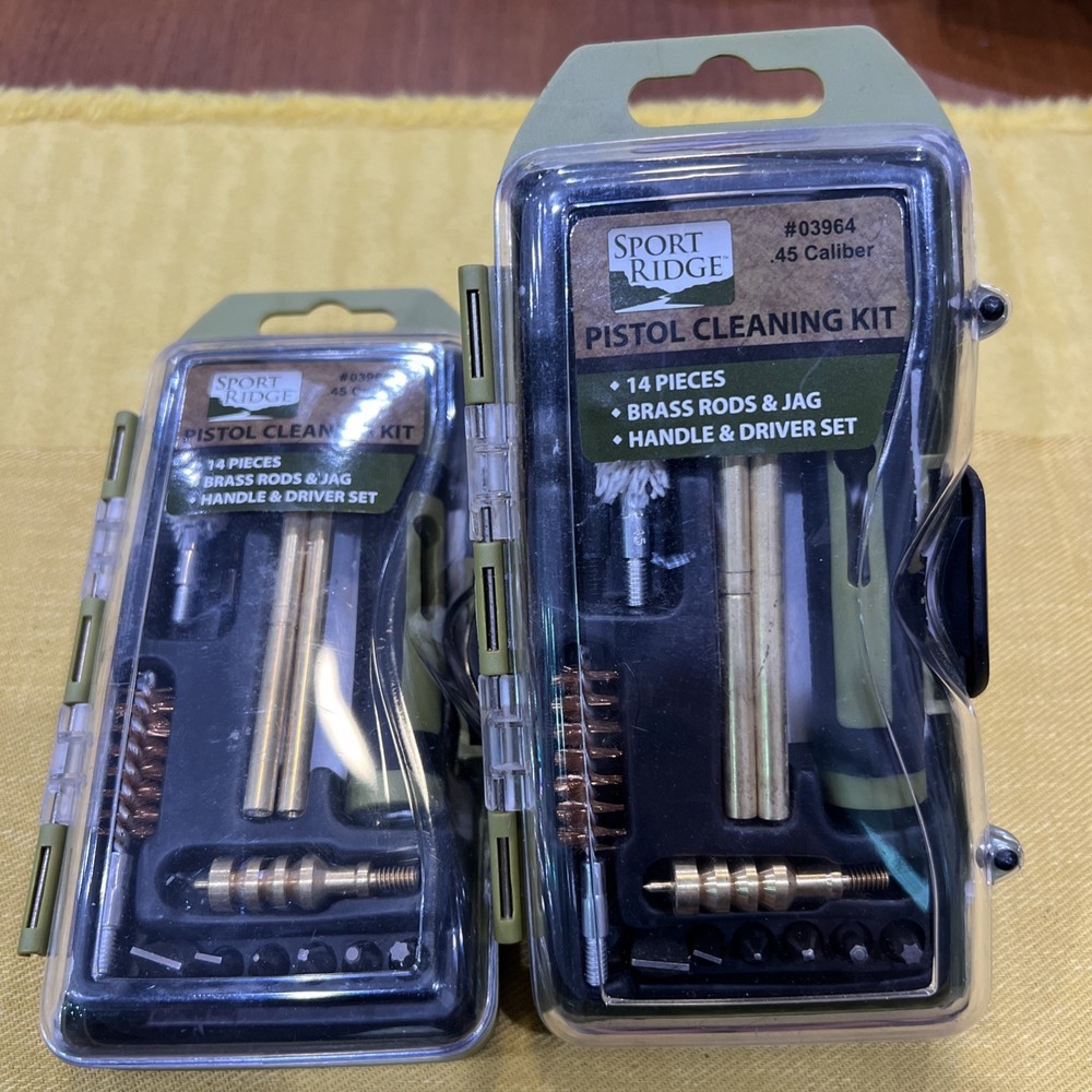 Sport Ridge Pistol Cleaning Kit .45 cal 14 Pieces #03964 FREE SHIPPING