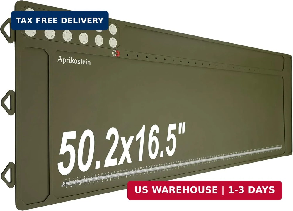 Gun Mat Cleaning Large 50.2″ x 16.5″ Rifle Shotgun Gunsmith Pad Magnetic Non-Sli