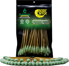 Field & Range Bore Stix | Pre-Saturated Gun Cleaning Cotton Swabs | Caliber Spec