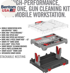 Bore-Max Master Cleaning Kit & Mobile Workstation – Gun Cleaning Kit with Brushe