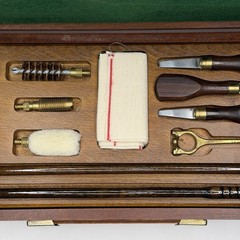 Vintage Lightwood Field Sports Shotgun Cleaning Materials Kit England